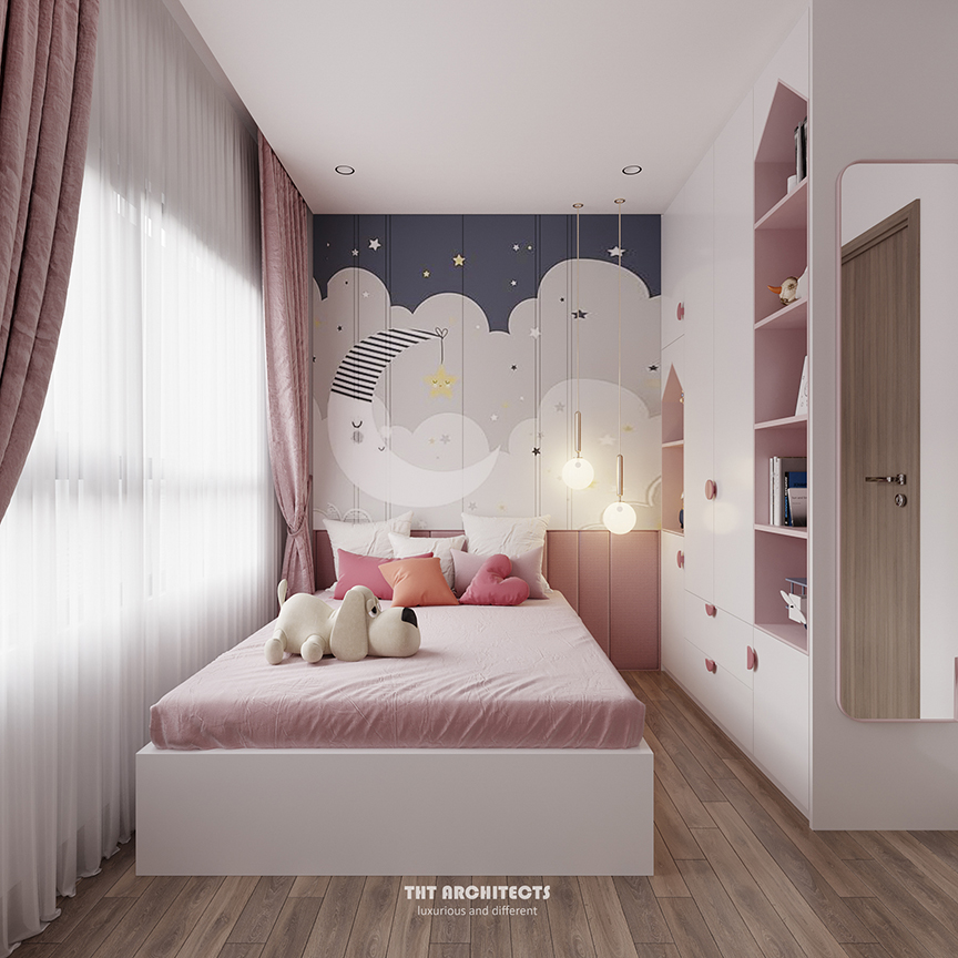 tht architects - Chung cư Lavita Charm - phòng ngủ con gái 01